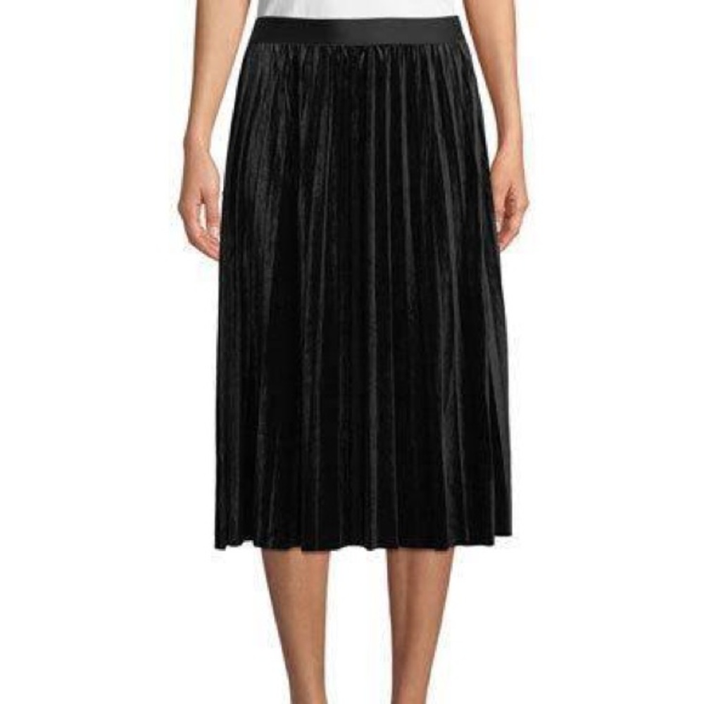 Brand New ICE BLUE Max Studio Crushed Velvet Skirt